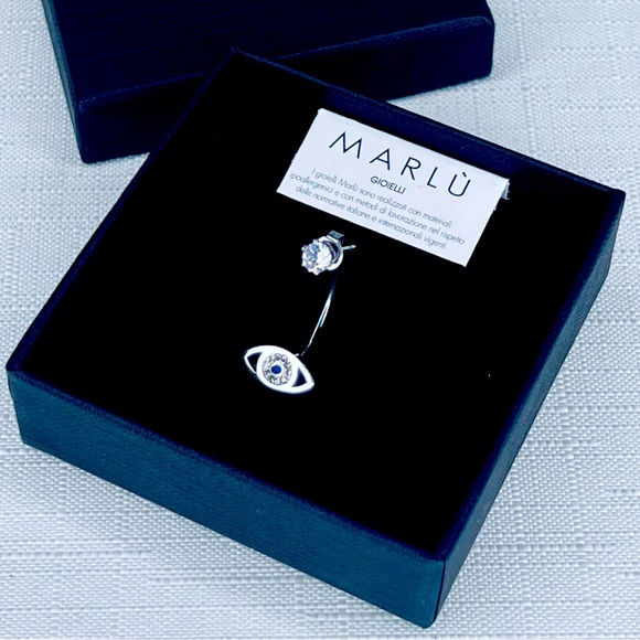 Marlu Jewelry - Marlù single evil-eye earring